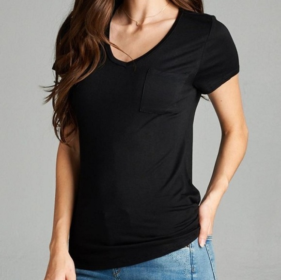 Tops - ACTIVE USA BLACK TEE